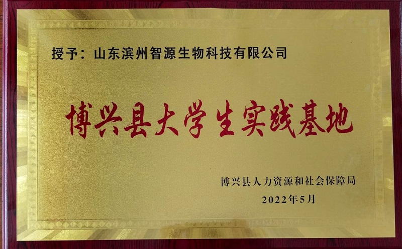 喜報!智源生物獲批“博興縣大學生實踐基地”